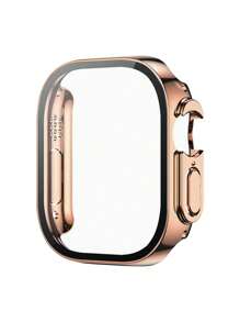 Apple Watch 表壳 40/41/42/44/45/46/49mm 男女通用，黑色/银色/玫瑰金/蓝色，硬质 PC 材质，菱形直边，二合一屏幕保护膜，防震、防刮、防尘，兼容 Apple Watch Ultra/Series 10/SE/9/8/7/6/5/4