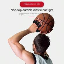 12 件高弹力手指和拇指支撑套 - 透气尼龙混合压缩包裹，缓解疼痛，扳机指辅助，运动保护 - 非常适合篮球、排球、羽毛球 - 均码 - 黑色 - 查看 7