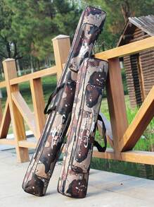 SOUGAYILANG Folding Fishing Rod Case Organizer Pole Storage Bag Rod Reel Tackle Carrier Fishing Rod Bag Fishing Case