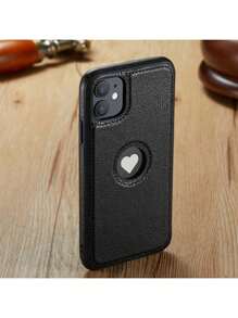 奢华仿皮保护壳适用于 17 PRO MAX/ 17 16 Pro Max 16 16 Plus 15 Pro Max 14 13 Pro - 轻薄灵活的握持保护 - 棕色 - 查看 2