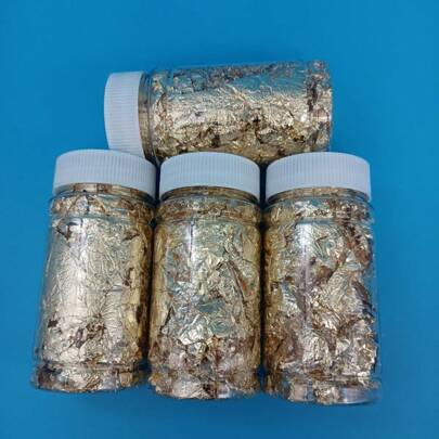 2g/Set Gold Leaf Cake Decoration Nail Art Ice Cream Mousse Dessert Edible Gold Foil Paper Decor Drawing Candle DIY Crafts Cake Decorating Cake Topper Cake Decorations Cake Decor Cake Decorating Tools Back To School