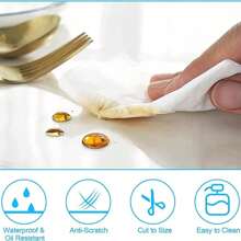 Rectangular, Easy-Clean Non-Slip Desk Chair Mat For Hardwood & Tile Floors - Striped Polyester, Machine Washable, Waterproof Gaming And Office Carpet - Frosted - View 4