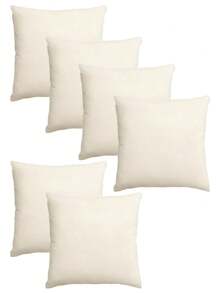 2 pièces/4 pièces/6 pièces Housses de coussin carrées vierges de type lin sans rembourrage, fermeture éclair cachée, housses de coussin décoratives DIY pour la chambre à coucher et le salon