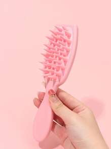 1 件装硅胶头皮按摩梳，洗发刷，柔软硅胶刷，用于头发清洁、护理、去角质、头皮按摩、促进血压循环、男孩和女孩的沐浴刷和梳子