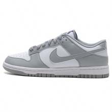 Nike Men's DUNK LOW RETRO Shoes, Fashionable Retro Color Block Casual Sports Sneakers, Style: HF5441-105 - Light Grey - View 7