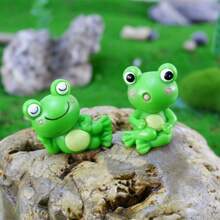 4pcs/Set Resin Fake Frog, Easter Bunny Figurine Ornaments, Suitable For Gardens, Home Decor, Outdoor Settings