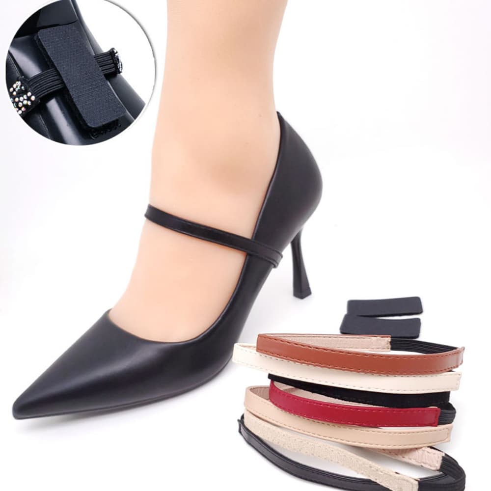 1 Pair High Heel Anti-Slip Shoe Laces, Anti-Fall Shoe Strap With Elasticity, No Installation Required - Multicolor - View 1