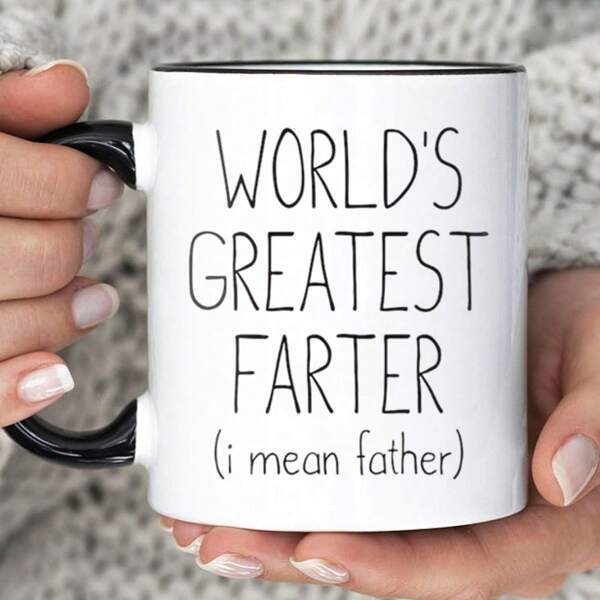 Father's Day Mug, 11 Oz, Dad Gifts World's Greatest Farter Gift For Dad, Fathers Day Gift From Daughter Son, Dad Cup