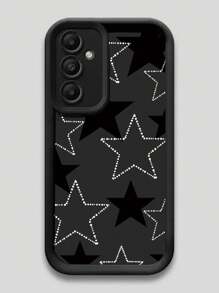 Ốp điện thoại họa tiết ngôi sao tương thích với Samsung Galaxy S25 Ultra/S25 Plus/S25/S24 Ultra/S24 Plus/S24/S23 Ultra/S23 FE/A55/A54/A53/A52/A52S/A51/A50/A50S/A35/A34/A33/A32/A24/A23/A22/A21S/A20/A20S/A15/A14/A13/A12/A10S/A05S/A05/A03S/A03, Chống nước, Chống sốc, Chống trầy xước, Phiên bản quốc tế, không phải phiên bản nội địa. - màu đen - Xem 4