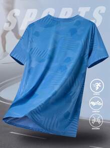 Men's Outdoor Sports T-Shirt, Casual Loose Fit Short Sleeve Tee For Spring/Summer, Comfortable For Outdoor Activities, Suitable For Tennis, Golf, Hockey, Equestrian - Black - View 6