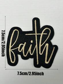 aprille 1/2PCS "BAITH" Embroidered Iron On Patches For Clothing Jeans Jacket Embroidery Star Applique Clothes Sticker Eagle Armband Stripes Badge