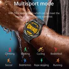 EIGIIS Smart Watches For Men With LED Flashlight 500mAh Big Battery Smart Watch 1.53" Big Screen Rugged Smartwatch 3ATM Waterproof Fitness Tracker For IOS Android Multifunctional Digital Watch Gifts For Men