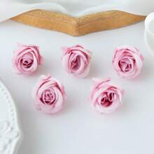 5PCS/10PCS Artificial Silk Rose Head, Rosebud Rose Flowers Bouquets Room Decor Fall Decor Bouquets Fake Plants For Centerpieces For Spring Autumn Decorations Wedding Vase For Home Dining Room Bedroom Decorations, Festival Birthday Party Accessories, Outdoor Garden Decorations Gifts Graduation