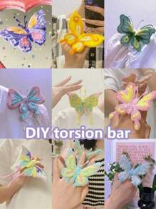 100/200 件雪尼尔茎扭棒、混色马卡龙闪光钻头和管道清洁器扭棒、铁和尼龙工艺用品，非常适合 DIY 工艺品、创意手工工具和装饰品、家居装饰、节日礼物、母亲节、送给母亲的礼物 - 彩色 - 查看 3