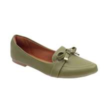 Women's Shoes Flat Loafer Casual Elegant - Green Joy - View 3