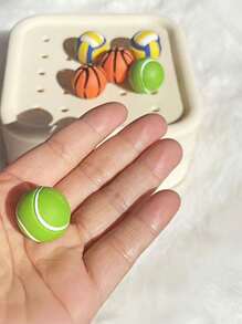 7PCS 3D Sports Ball Shoe Charms Set, Football Shoes Pins, Basketball Shoes Clips, Soccer Ball Shoe Charms For Sandals Clogs, DIY Fashion Sports Themed Shoes Decoration For Son, Grandson, Shoes For Man Spring Decor Charms, Shoes Decor Accessories For Schools, Indoor, Outdoor, Football Events & Father's Day