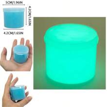 Glow-In-The-Dark Slime Kit - 2.37oz Super Soft, Non-Stick Relax Putty For Youngsters
