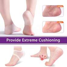 1pc Unisex Silicone Heel Protector, Softens Calluses, Moisturizes & Supports Heel, Foot-Care Essential! Heel Sleeve, Anti-Friction, Moisturizing, Callus Removal, Loved By Both Men & Women