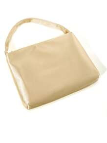 Borsa clutch elegante e semplice in raso con manico magnetico a triangolo, adatta per feste, matrimoni e occasioni formali