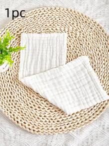 1/4/8/12/20 piezas/paquete Paños para eructos de bebé recién nacido, toallas de mano suaves y absorbentes para bebés, toalla de baño suave para bebés, paño facial para bebés, regalo de ducha para recién nacidos - Blanco