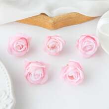 5PCS/10PCS Artificial Silk Rose Head, Rosebud Rose Flowers Bouquets Room Decor Fall Decor Bouquets Fake Plants For Centerpieces For Spring Autumn Decorations Wedding Vase For Home Dining Room Bedroom Decorations, Festival Birthday Party Accessories, Outdoor Garden Decorations Gifts Graduation