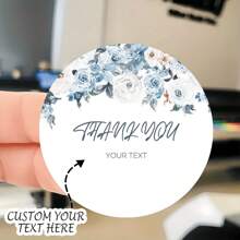 48/96 Customizable Thank You Stickers: Green Grass Ring Labels For Any Occasion - Suitable For Office And Gift Packaging - Multicolor - View 5