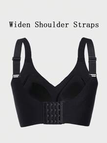 2pcs Women Seamless Wireless Bras, Removable Pads, Comfortable Lift-Up Bras Wireless, Adjustable Black Bras - Multicolor - View 5