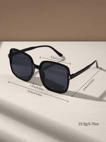 1 Pair Unisex Square Minimalist Fashion Fashion Glasses Suitable For Beach, Sports, Vacation, Travel, Festive Outfits, Casual Outings, Street, Driving, Sports Style, Fishing, Street Style Accessories, Outdoor Activities, Parties