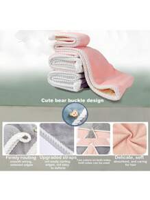 Hair Towel, 2Packs Hair Turbans For Wet Hair, Drying Hair Wrap Towels For Curly Hair Women Anti Frizz Ultra Absorbent Twist Hair Turban Drying Cap Hair Wrap, For Drying Curly, Long & Thick Hair - A - View 6