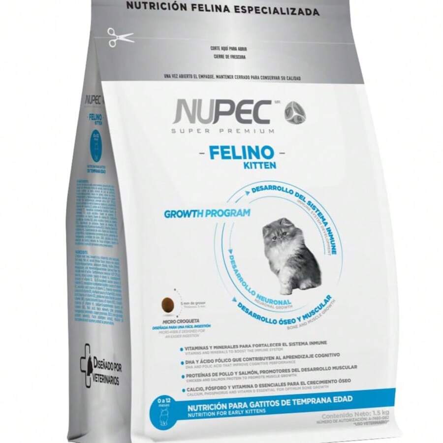 Nupec Alimento para Gatito, 3 kg - Azul - Ver 1