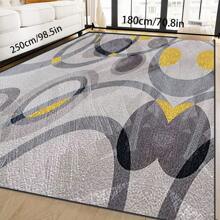 700g/㎡ Crystal Velvet Bohemian Style Solid Color Area Rug, Soft Non-Slip Machine Washable Carpet For Indoor/Outdoor Living Room Bedroom Kitchen Office Home Decoration, Vintage Faded Traditional Floor Mat Back To School