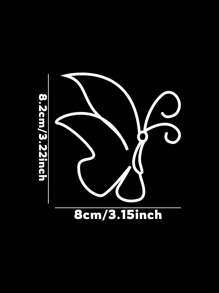 Gepersonaliseerde vlindernotitieboekstickers, praktisch en veelzijdig, minimalistisch ontwerp