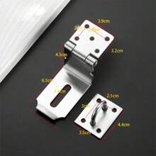 不锈钢锁扣，抽屉柜门挂锁板防盗钩，适用于老式门