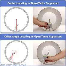 Manual Tube Marker Centering Tool Safety Pipe Center Finder Y-Type 4 Inch Safety Pipe Marker Centering Head Tool - Silver - View 6
