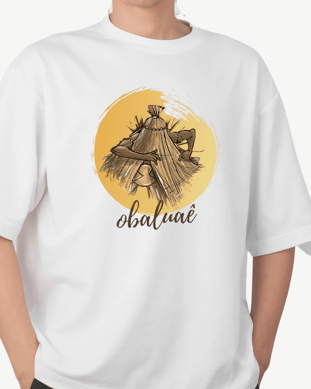 Camiseta Feminina Estampada Frase Omolu Xapanão Obaluae  Candomblé Axé Umbanda Xamã Orixá 100% algodão