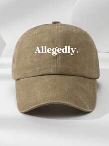 1 pieza Gorra de béisbol ajustable con estampado de letra personalizada, estilo vintage y lavada, unisex, adecuada para uso diario, útiles escolares, vuelta al cole, regalos escolares, para la oficina, la escuela, el aula, colegas, dormitorios, estudiantes de secundaria y preparatoria, personalizada, única, personalizada, regalo ideal para él, ella, novio, novia, familia, amigos, romance delicado, gracia invernal