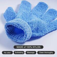 1/10 Pairs Exfoliating Bath Gloves, 100% Nylon, Double-Sided For Removing Dead Skin, Spa, Massage, Shower Body Bathing Accessories