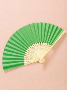 1 件手持纸扇纸折扇，多色折扇，纯色扇，舞蹈道具，空白设计扇，绘画折扇，办公室装饰扇，DIY 折扇 - 彩色 - 查看 17