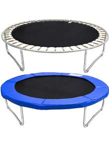 Blu-183x225cm Robusto trampolino per bambini su gambe, trampolino a molla per esterni per il giardino, giochi giocattolo per interni