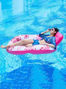 Inflatable Pool Floats For Adults With Headrest & Cup Holder, Large Inflatable Pool Lounger Raft - Multicolor - View 4