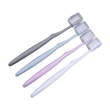 Macaron Toothbrush 4pcs Bamboo Charcoal Fine Soft Bristles Adult Household Big Head Travel Japanese Toothbrush Without Seal Home Bathroom Decor Fall Decor Back To School