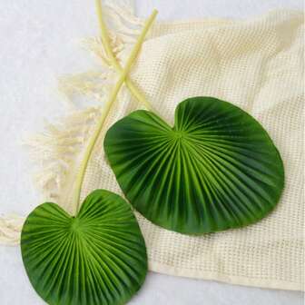 假棕榈叶 3/6 片人造树叶客厅装饰热带植物人造家居装饰品仿真树叶装饰