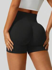 NcmRyu 1 件女式无缝弹力瑜伽健身运动跑步短裤，春夏