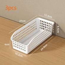 Cesta organizadora para almacenamiento de bocadillos y artículos varios, cesta de organización de juguetes, soporte para el hogar/gabinete/escritorio