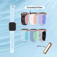 Personalisiertes, personalisiertes Uhrband mit Meerestiermuster, kompatibel mit der Series 10 9 8 7 SE Ultra 2 6 4 3 5 2 1, 46 mm 41 mm 40 mm 42 mm 44 mm 45 mm 38 mm, süßes bedrucktes Silikonarmband