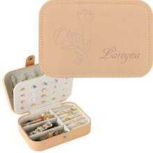 1pc, Custom Name, Personalized Jewelry Box, Ring And Necklace Zipper Jewelry Box, Gifts For Girls, Friends And Mothers, Exquisite Jewelry Box, Christmas Gift, New Year Gift, Holiday Gift, Blessing Gift - Multicolor - View 13