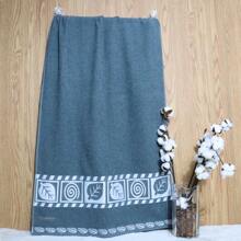 Giant Thick Embroidered Terry Bath Set 100% Cotton 4 Pieces - Factory Direct - Màu Xám nhạt - Xem 4