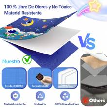 Foldable Children's Toy Storage Box With Lid, Suitable For Clothes, Toys, Books, Children's Room And Nursery Decoration 48 * 29 * 36 - astronauta - 查看 3