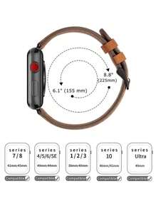 Huastonband 男士適用 44mm 45mm 46mm 49/38/40/41/42mm 尺寸，相容 Ultra3/2/1/SE/S11/S10/S9/S8/S7/S6/S5 系列智慧手錶配件腕帶。復古懷舊風格，適合男士商務場合、會議、旅行、派對、海灘活動、舞會。相容 iPhone 手機手錶錶帶。 - 淺棕 - 查看 5