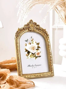 1 pieza de marco de foto dorado curvo estilo europeo vintage, adecuado para decoración del hogar y exhibición de fotos (múltiples estilos para elegir) - Una variedad de estilos retro - Ver 13